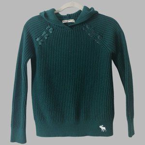 Abercrombie Green Hooded Sweater
